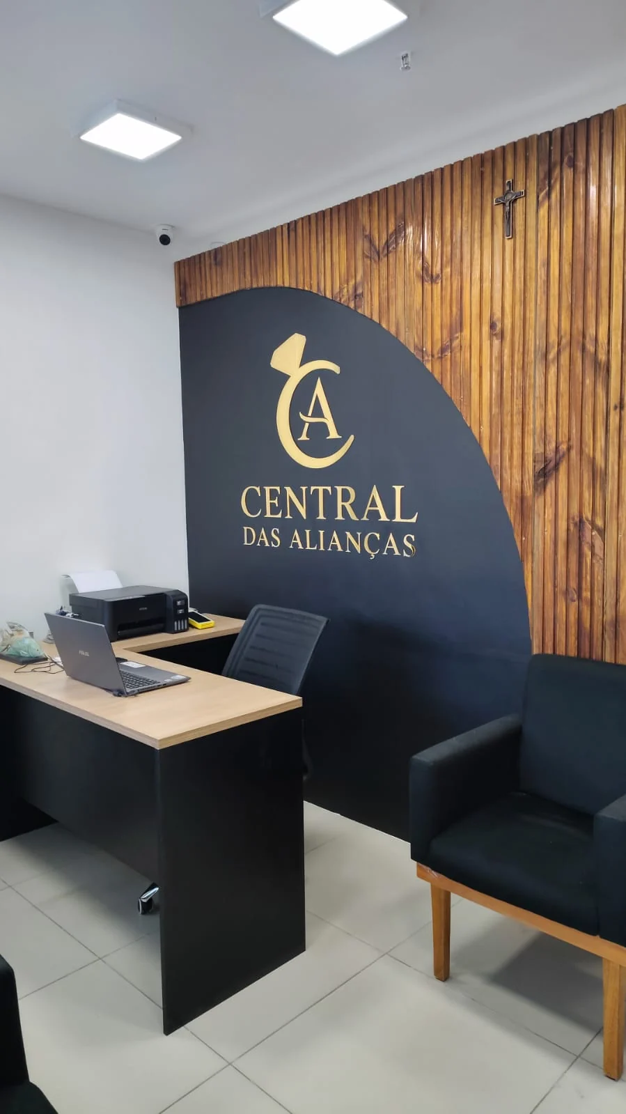 Escritório real da Central das Alianças na unidade Hangar